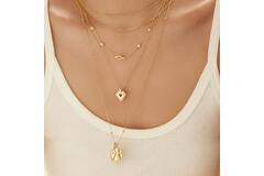  Sunshine Chaser - Silver / 14kt GP - Zirconia - 46-50 cm